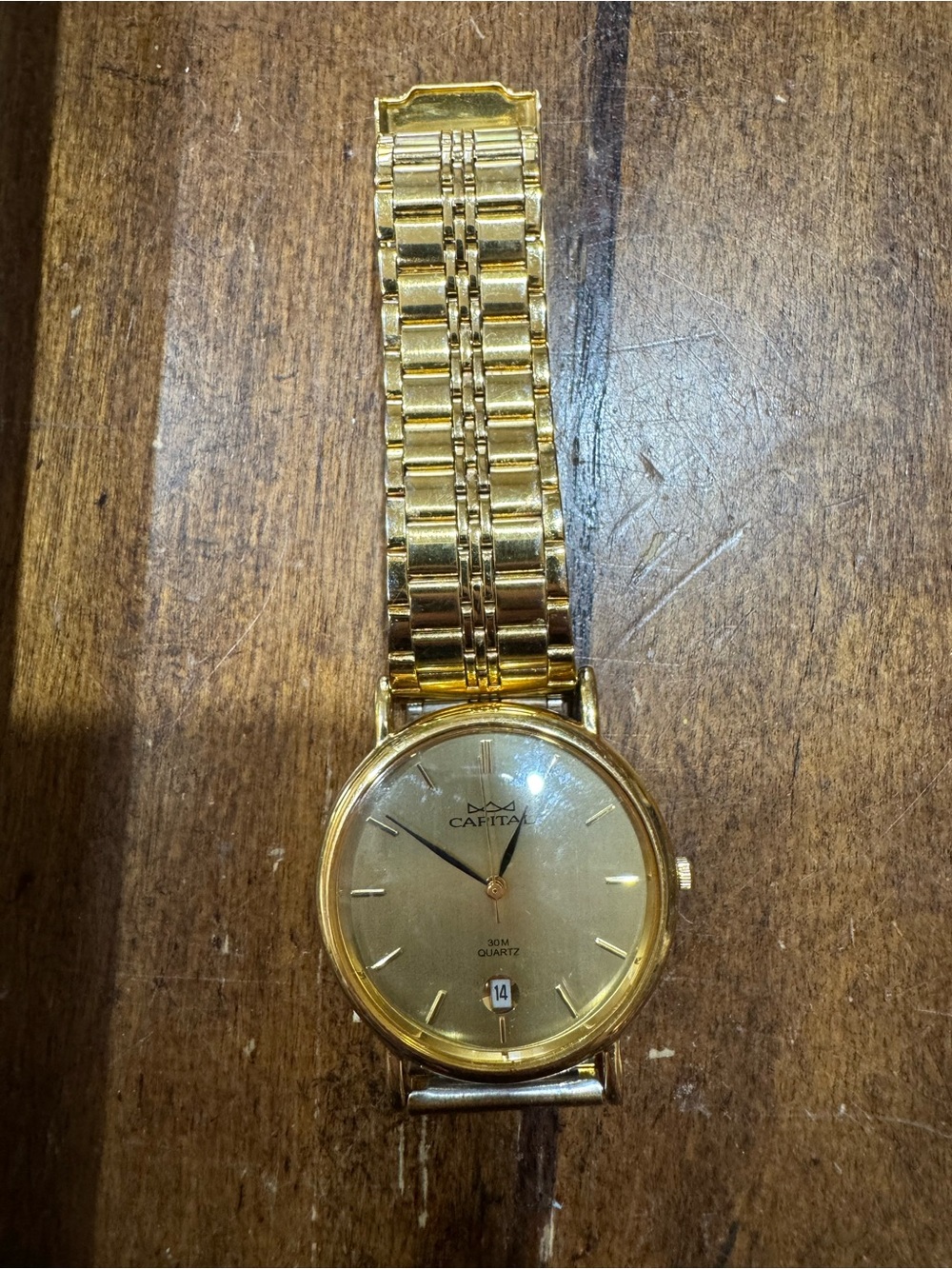Gold-Tone Men’s Quartz Dress Watch - Gold